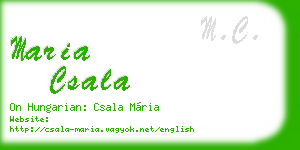 maria csala business card
